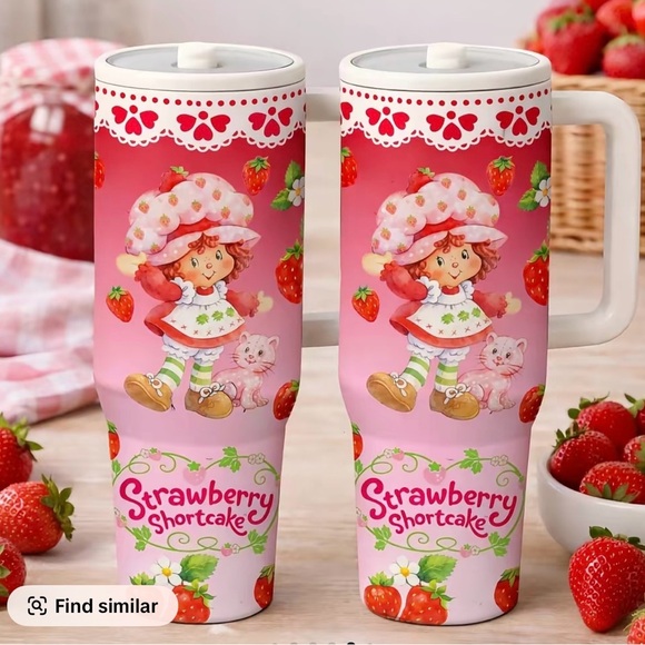 Strawberry Shortcake doble wall insulated tumbler 40oz 12hrs hot 24hrs cold - Picture 6 of 7